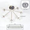 Gastor plafonnier rond à boules, 7 flammes E14, ø 82 cm, style rétro