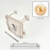 Gastor plafonnier à boules 5 lumières E14, carré, pour salon et salle à manger