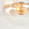 Gastor plafonnier à boules 5 lumières E14, carré, pour salon et salle à manger