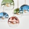 Koyoto plafonnier boule 5 lumières pour salon et salle à manger, style rétro