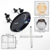 Koyoto plafonnier globe rétro à 4 lampes E14 pour salon et salle à manger