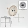 Gastor plafonnier boule rond 5 lumières Ø 45 cm style vintage rétro