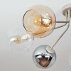 Koyoto plafonnier boule 7 lumières E14, design moderne rétro, diamètre 82 cm