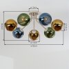 Koyoto plafonnier boule 7 lumières E14 ø 82 cm rétro vintage pour salon