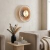Liriel applique murale LED ronde rétro, luminaire mural à anneaux concentriques
