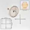 Koyoto plafonnier boule 5 lumières, design rond rétro, diamètre 45 cm