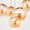 Koyoto plafonnier boule 5 lumières, design rond rétro, diamètre 45 cm