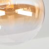 Chehalis plafonnier boule rond rétro 5 lumières G9, Ø 45 cm, salon et salle à manger