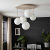 Chehalis plafonnier boule 5 lumières Ø 45 cm, luminaire de plafond scandinave