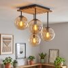 Gastor plafonnier boule 4 flammes E14, luminaire de plafond vintage pour salon