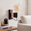 Lemou applique murale E27 à douille apparente, style rétro scandinave pour salon