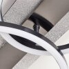 Kordex plafonnier LED moderne design à anneaux lumineux pour salon et salle à manger