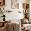 Inzino applique murale LED en bois, rampe LED en bois, lot de 2