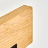 Inzino applique murale LED en bois, rampe LED en bois, lot de 2
