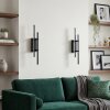 Kiron applique murale LED moderne, lot de 2 lampes murales pour salon