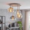 Koyoto plafonnier à globes, luminaire de plafond 4 lumières E14 vintage