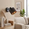 Alsen applique murale orientable avec interrupteur E14, abat-jour ajouré