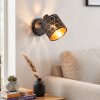 Alsen applique murale orientable avec interrupteur E14, abat-jour ajouré