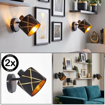 Opatija applique murale orientable avec interrupteur, abat-jour à découpes E14