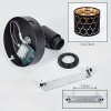 Alsen plafonnier orientable avec abat-jour à fentes ajouré, E14, Ø 12 cm