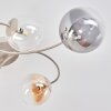 Chehalis plafonnier boule à 6 lumières G9, bras courbés, diamètre 64 cm