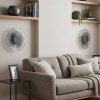 Liriel applique murale LED ronde ø 30 cm, lot de 2, relief ondulé rétro