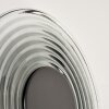 Liriel applique murale LED ronde ø 30 cm, lot de 2, relief ondulé rétro