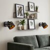Opatija applique murale orientable lot de 2, abat-jour à découpes pour salon