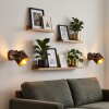 Opatija applique murale orientable lot de 2, abat-jour à découpes pour salon