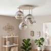 Koyoto plafonnier boule 4 flammes E14, luminaire plafond rétro Ø 38 cm