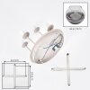 Koyoto plafonnier boule 4 flammes E14, luminaire plafond rétro Ø 38 cm
