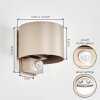 Tamarin applique murale extérieure avec détecteur de mouvement LED, lot de 2