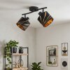 Alsen plafonnier orientable 2 spots, lampe de plafond vintage pour salon