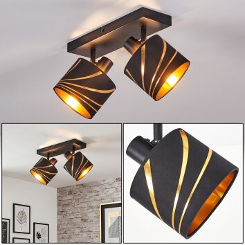 Alsen plafonnier spot orientable à 2 lumières, lampe de plafond E14