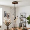 Avestruz suspension 4 lumières vintage E27, longueur 20 cm, réglable à l’installation