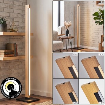 Inzino lampadaire LED salon, colonne lumineuse rectangulaire, hauteur 123,5 cm