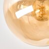 Gastor plafonnier boule 4 lumières, design rétro moderne pour salon