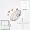 Gastor plafonnier boule, plafonnier globe rond 4 lampes E14 Ø 38 cm