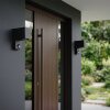 Kingstown applique murale extérieure avec détecteur de mouvement, lot de 2