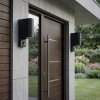 Applique murale Up & Down Kingstown cylindrique, lot de 2, détecteur de mouvement IP44