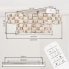 Seloria plafonnier LED rond double couronne avec télécommande, Ø 61 cm