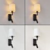 Applique murale Turil LED avec liseuse orientable pour canapé, abat-jour blanc, lot de 2