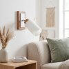 Alvorn applique murale orientable E27, spot mural pivotant à abat-jour cylindrique