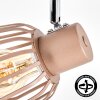 Keldor plafonnier spot orientable à 2 lumières E27 avec abat-jour cage