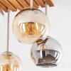 Plafonnier Koyoto à 4 globes E14, design rétro vintage boho pour salon