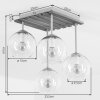 Koyoto plafonnier 4 lumières à globes, luminaire de plafond boho rétro