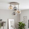Gastor plafonnier boule 4 lumières E14, Ø 38 cm, design globe rond vintage