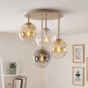 Gastor plafonnier rond à boules 4 lampes E14, style moderne rétro vintage
