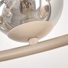 Chehalis plafonnier boule vintage à globes, 12 flammes, G9, diamètre 76 cm
