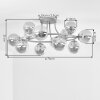 Chehalis plafonnier boule 12 lumières G9 Ø 76 cm pour salon et salle à manger